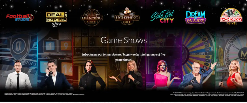 Game-Shows werden immer beliebter im Online-Casino