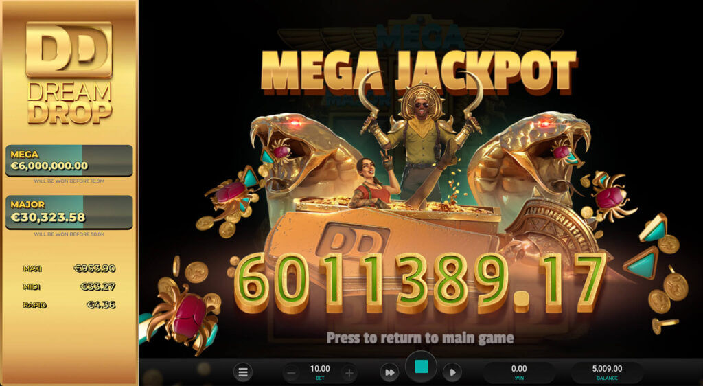 Der Mega Jackpot von Temple Tumble 2 ist gewaltig