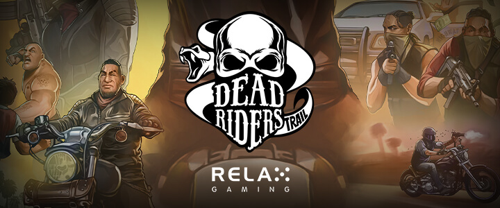 Das Titelbild des Onlineslots Dead Riders Trail
