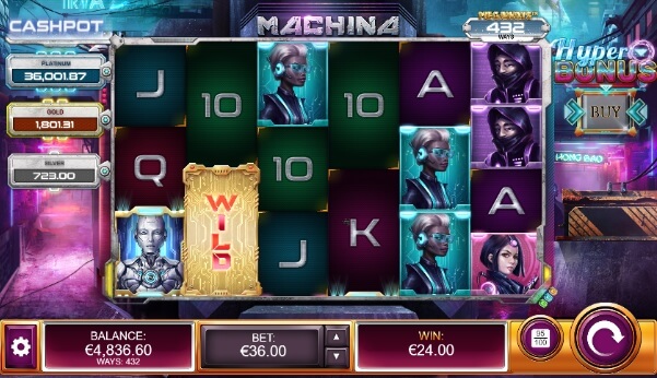 Ein Wild sorgt beim Slot Machina Megaways für eine Gewinnkombination