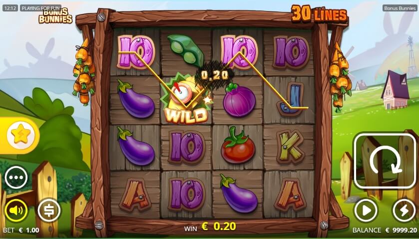 Ein explosives Wild sorgt beim Bonus Bunnies Slot für zusätzliche Gewinne