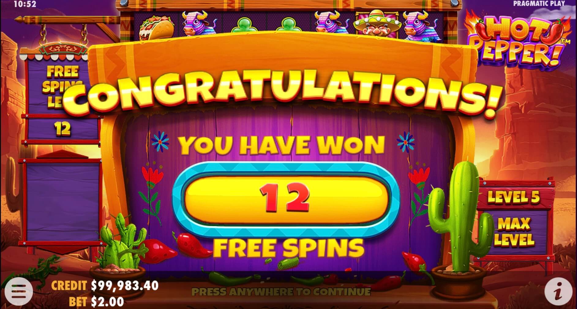 Die Freispielrunde beim Hot Pepper Slot von Pragmatic Play