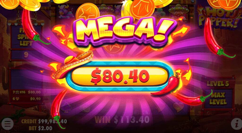 Mega-Gewinn beim Hot Pepper Slot von Pragmatic Play