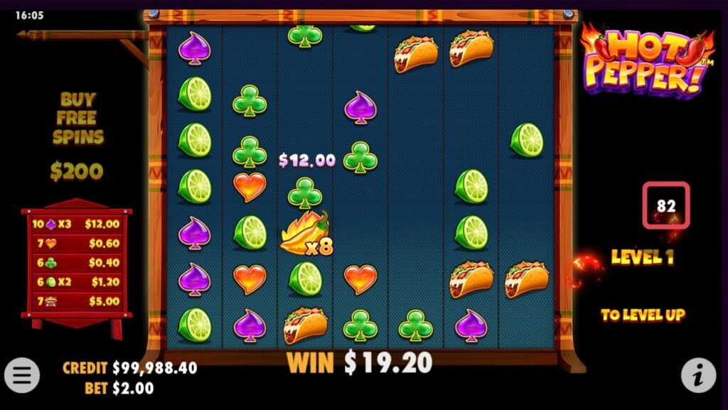 Die Tumble-Funktion beim Hot Pepper Slot von Pragmatic Play