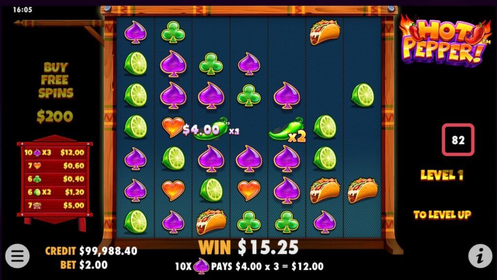 Die Wilds mit Multiplikatoren beim Hot Pepper Slot von Pragmatic Play