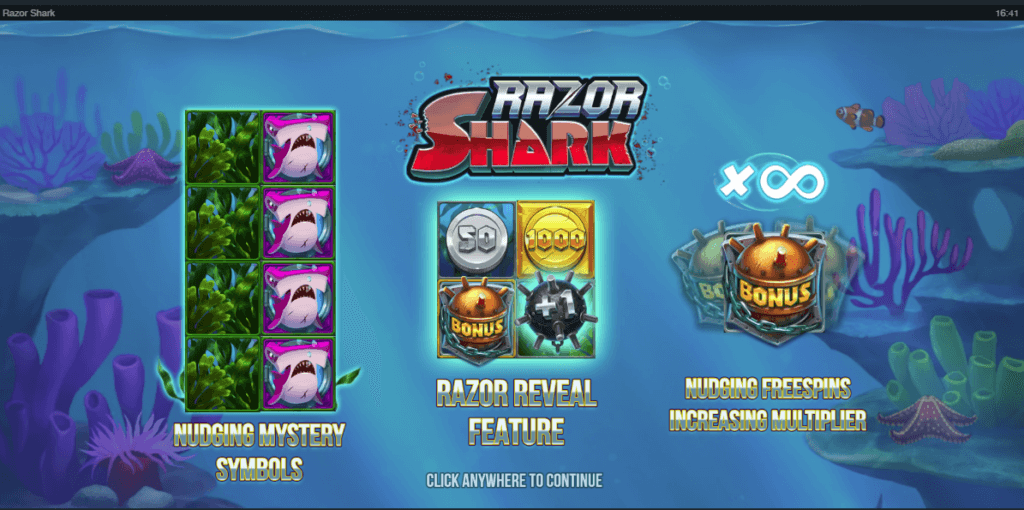 Die Features des Online-Slots Razor Shark