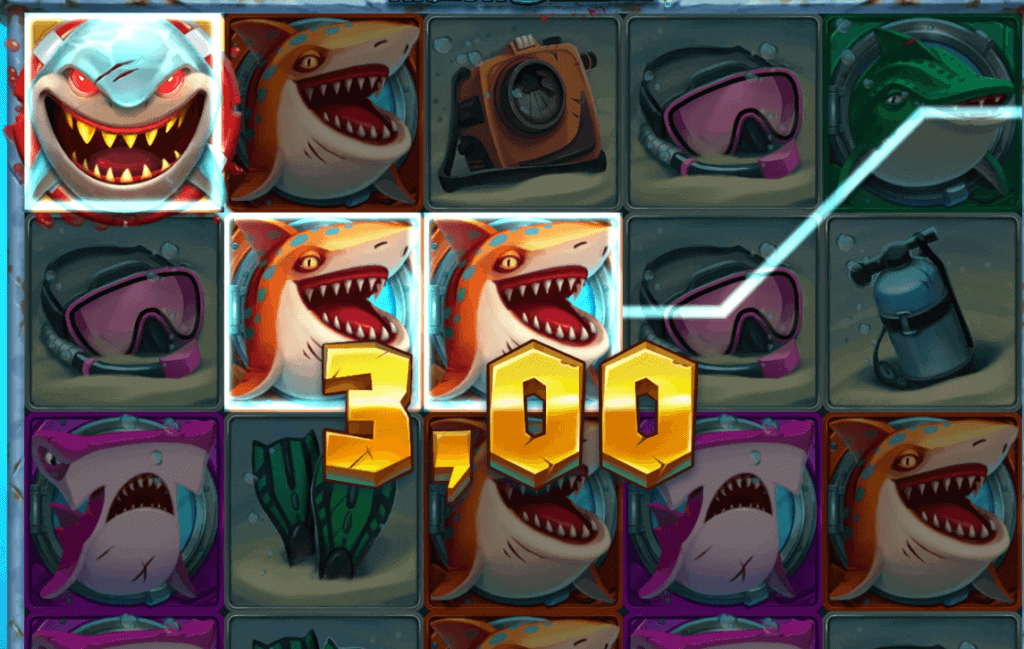 Die Gewinnlinien des Online-Slots Razor Shark