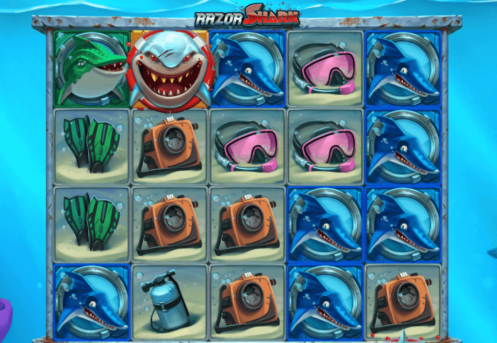 Die Symbole des Online-Slots Razor Shark