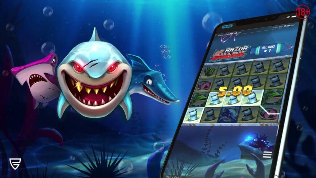 Razor Shark ist ein Online-Slot mit moderner Grafik