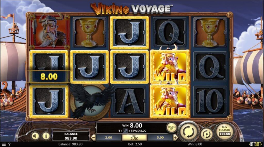 Die Grafik des Online-Slots Viking Voyage