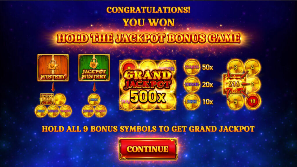 9 Coins Hold the Jackpot Slot von Wazdan