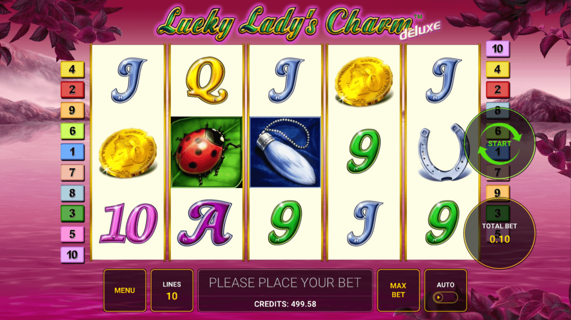 Symbole im Slot Lucky Ladys Charm Deluxe