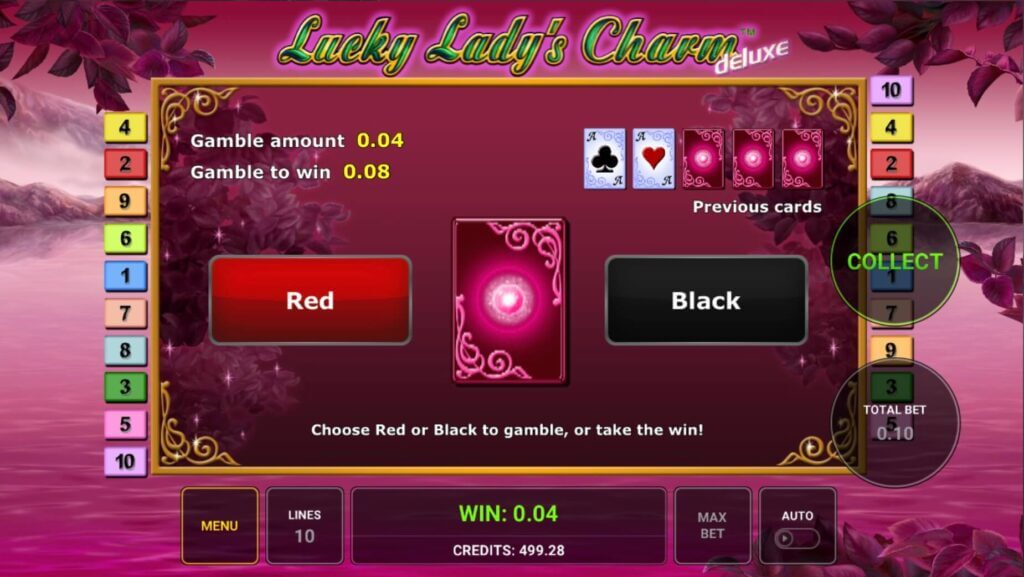 Wettspiel bei Lucky Ladys Charm