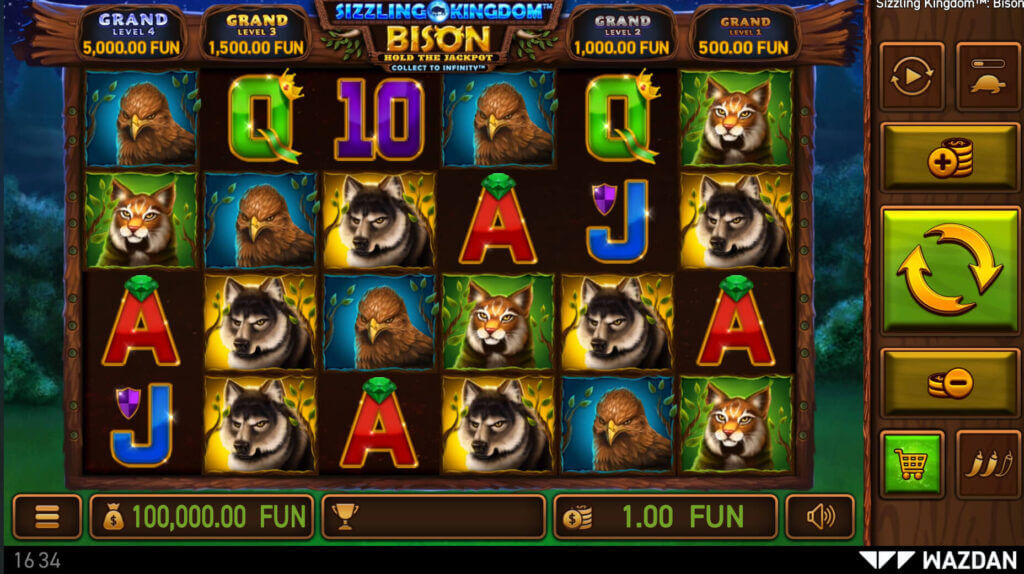 Sizzling Kingdom: Bison Slot von Wazdan