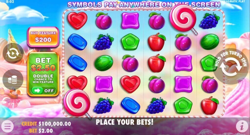 Sweet Bonanza Slot von Pragmatic Play - Walzen