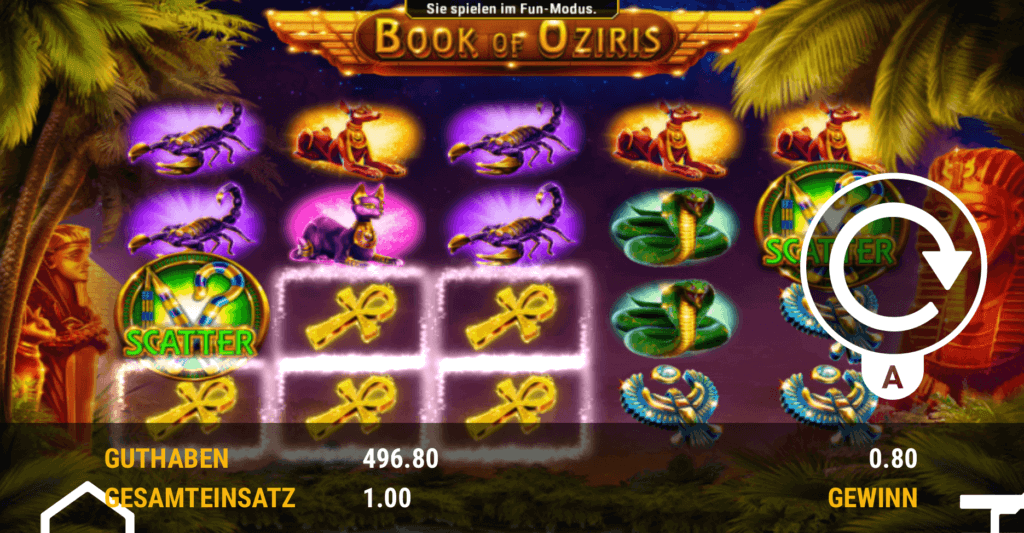 Book of Oziris Slot von GameArt