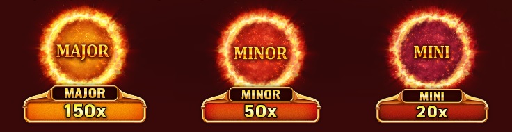 Beim Slot Burning Sun gibt es einen Mini, Minor, Major und Grand Jackpot