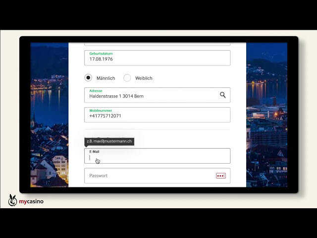 mycasino.ch – Registrierung & Willkommensbonus erklärt | Online-Casino mit bis zu CHF 300 Bonus